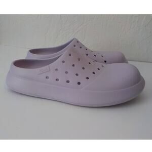 Toms Soft Purple Rubber Slips Comfort Shoes Women 11M Men 9M